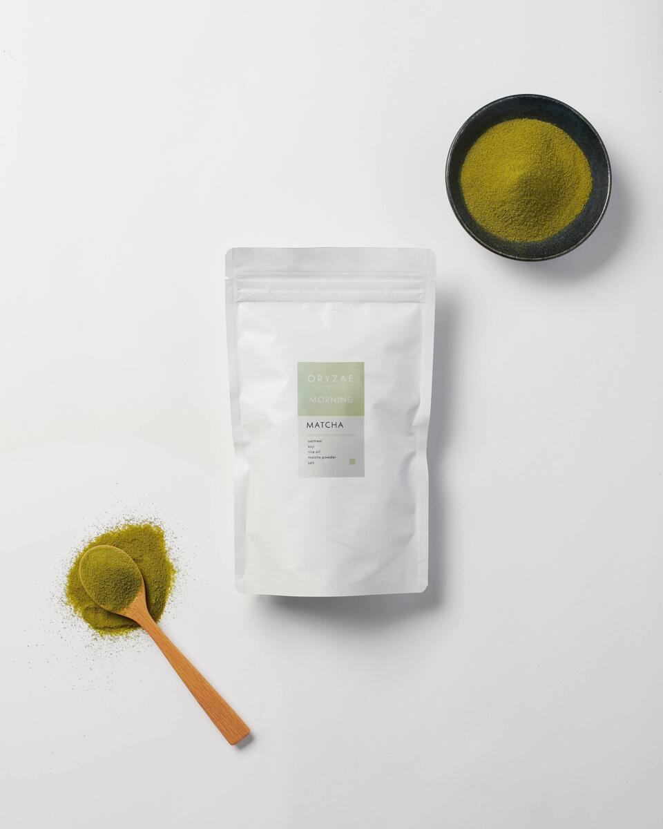 農薬・化学肥料不使用のお米から作る<糀グラノーラ・抹茶>砂糖不使用