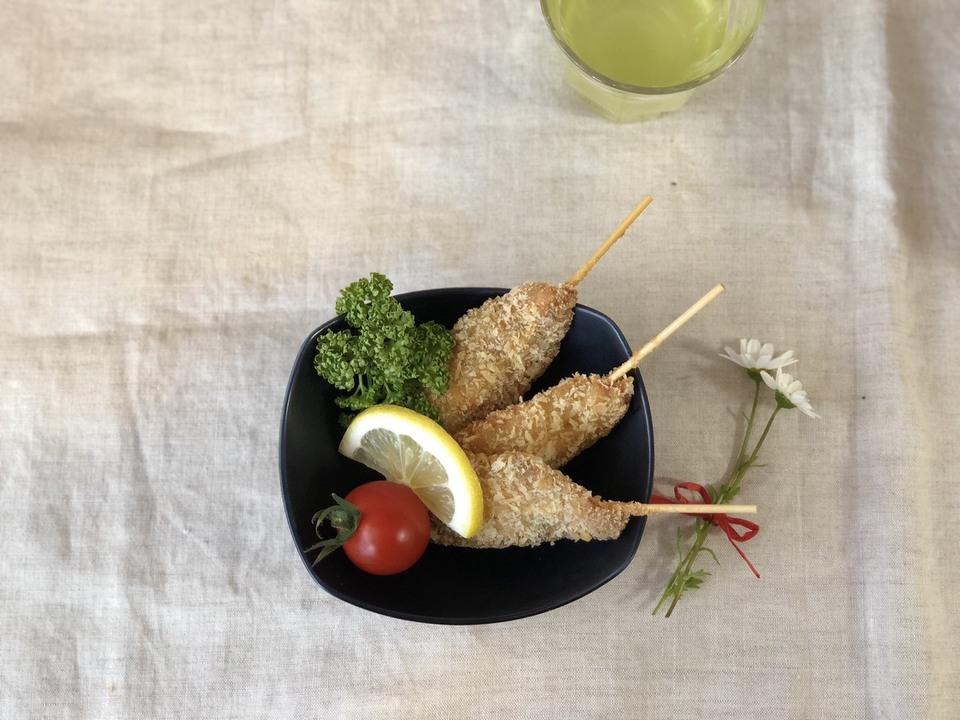 サーモン串フライ あじ屋 宮崎県産 冷凍おかず通販 たべるとくらすと サーモン串フライ あじ屋 宮崎県産 冷凍おかず通販 たべるとくらすと