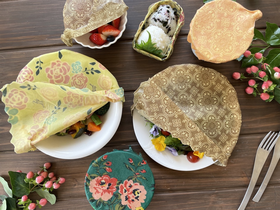 洗って繰り返し使える蜜蝋ラップオーガニックコットン使用 ETHICAL  