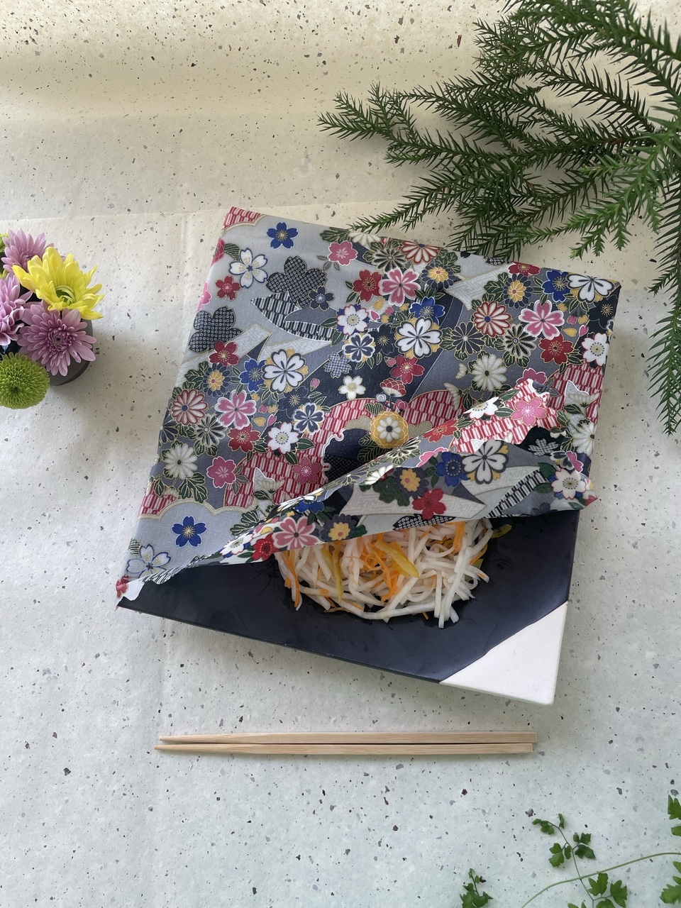 洗って繰り返し使える蜜蝋ラップ<エシカルラップ和柄ライン>