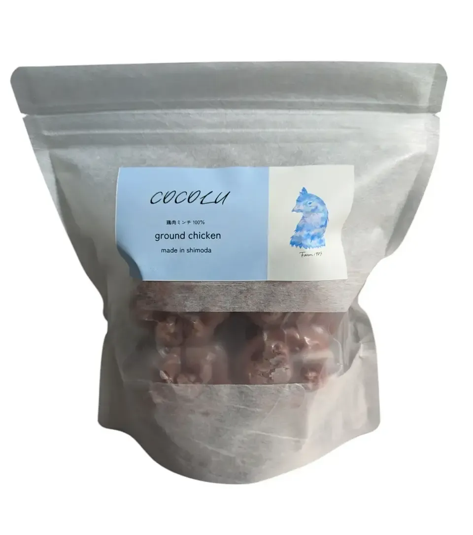 養鶏農家が本気で作るペットフード【COCOLU】鶏肉ミンチ100g×3個入り