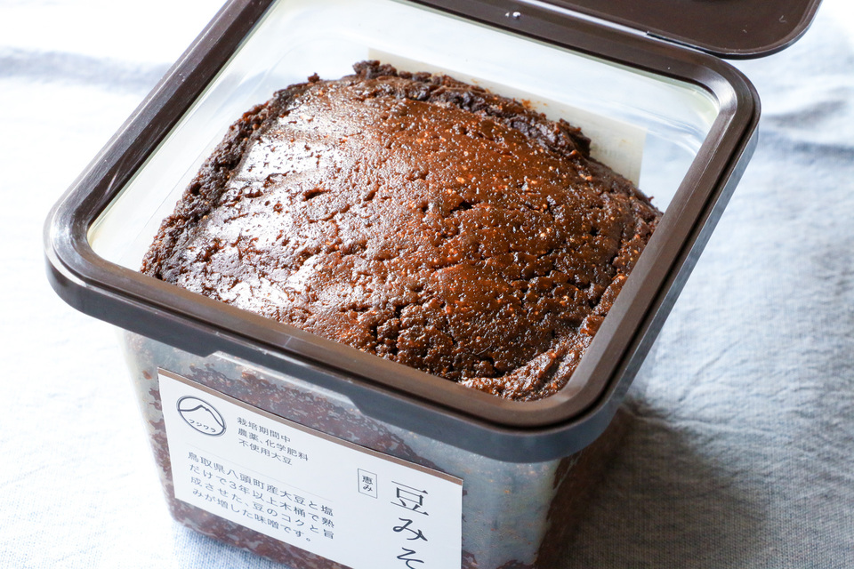 豆みそ　農薬・肥料不使用　木桶3年熟成