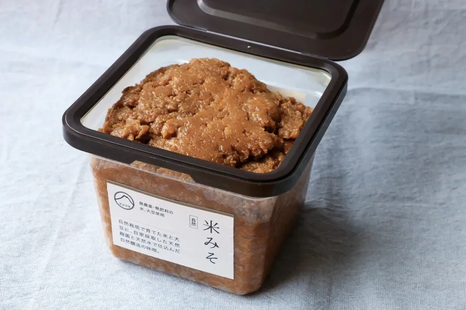 米みそ自然　自然栽培×天然麹菌(野生麹菌)