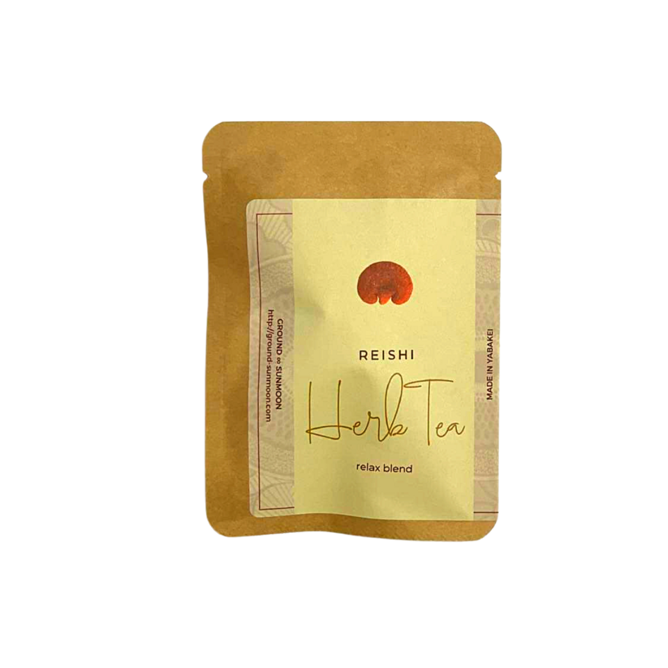 REISHI HERB TEA〉国産無農薬原木栽培霊芝入りハーブティー ground
