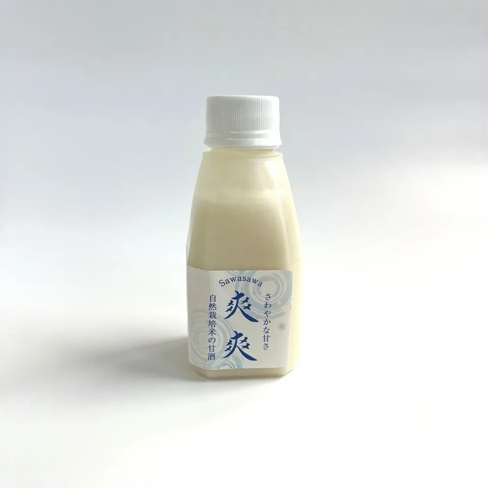 甘酒麹で作る<甘酒 爽爽>自然栽培米の甘酒麹を使用した爽やかな甘さ