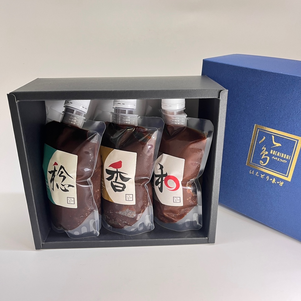 限定の味わい<やさしいMISO ギフトセット C >自然栽培の恵み やさしいMISO 三種セット