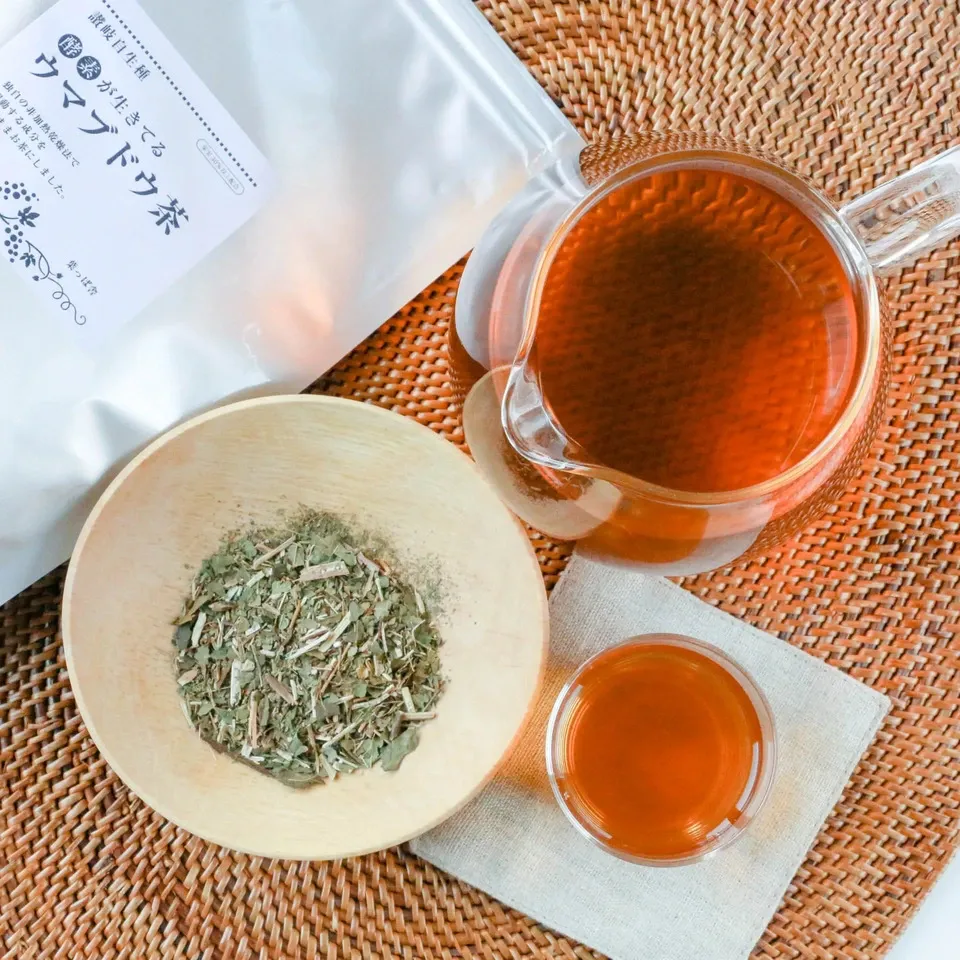 自然栽培★酵素が生きてる！ウマブドウ茶★お湯だし3分＆煮出しもOK! 独自の特殊加工を是非！！野ぶどう茶