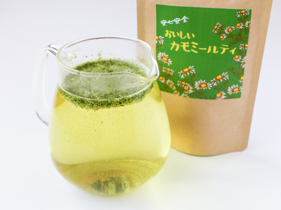 安心の宮崎県自家栽培・ 無農薬ハーブティー<カモミール>優しい朝摘みハーブ