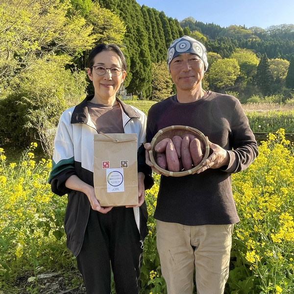 サツマイモ 植え終えて にんにく収穫、 そして田んぼの草取りの季節