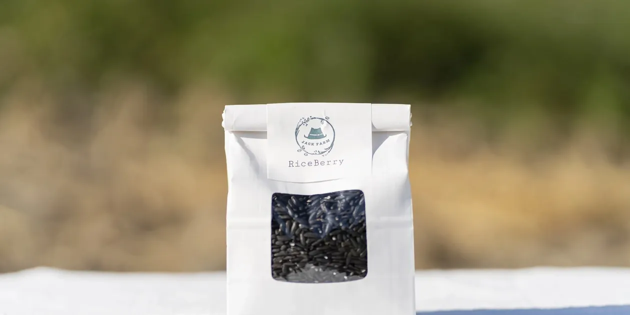 ライスベリー＞天日干し・除草剤・農薬・化学肥料不使用栽培 Jack Farm