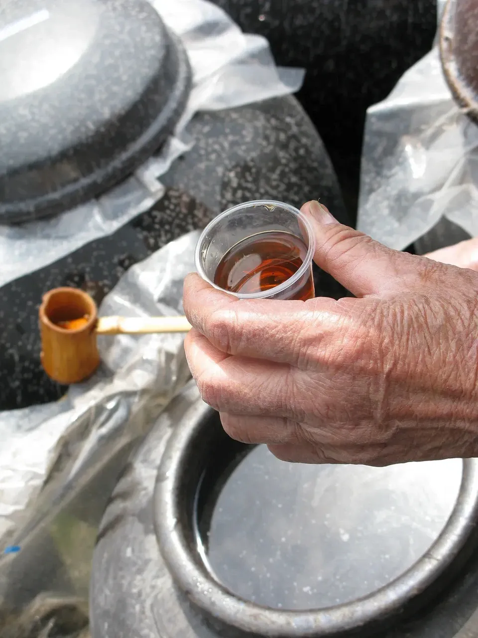 三年熟成黒酢使用<食べる黒酢 ちょい辛>有機原料仕込み