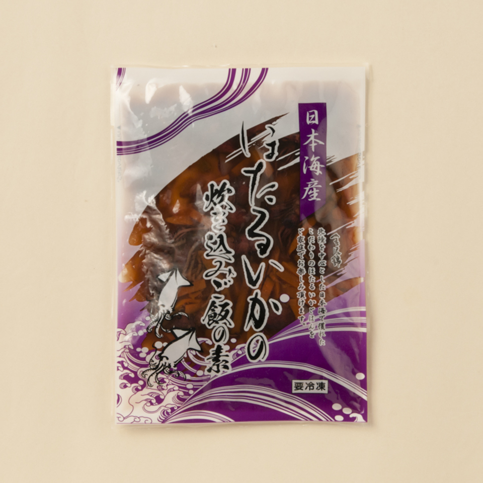 本格的炊き込みご飯の素〈日本海産ほたるいかの炊き込みご飯の素〉昔ながらの丸大豆醤油と本みりんと純米料理酒だけで仕上げました