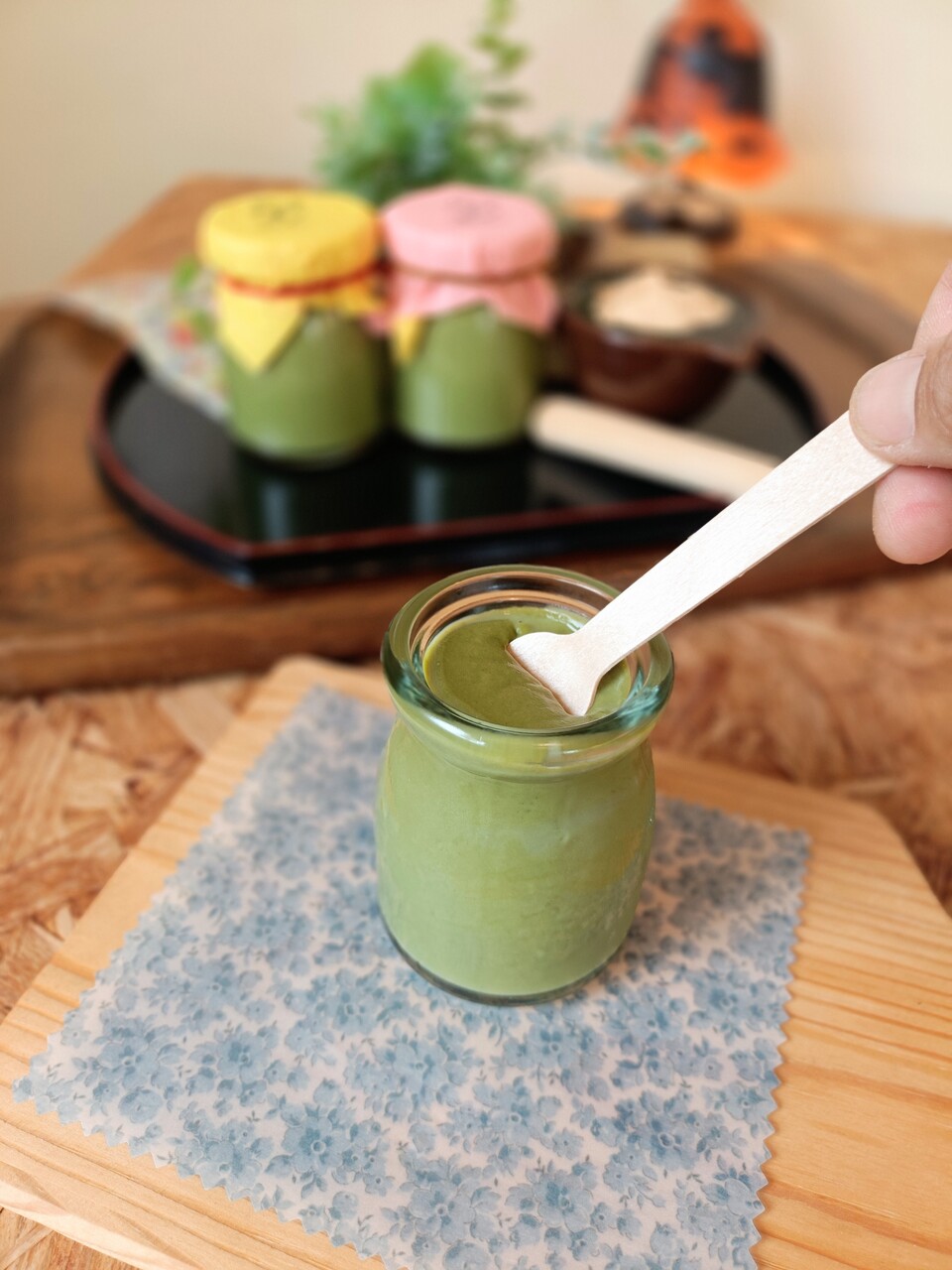 【お中元に】やさしさを贈る、コク旨なめらか"有機抹茶プリン"《食品添加物・小麦・砂糖・卵不使用》4個入り。