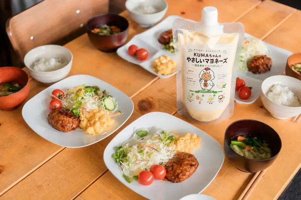 材料4つだけ。KUMAちゃんのやさしいマヨネーズ