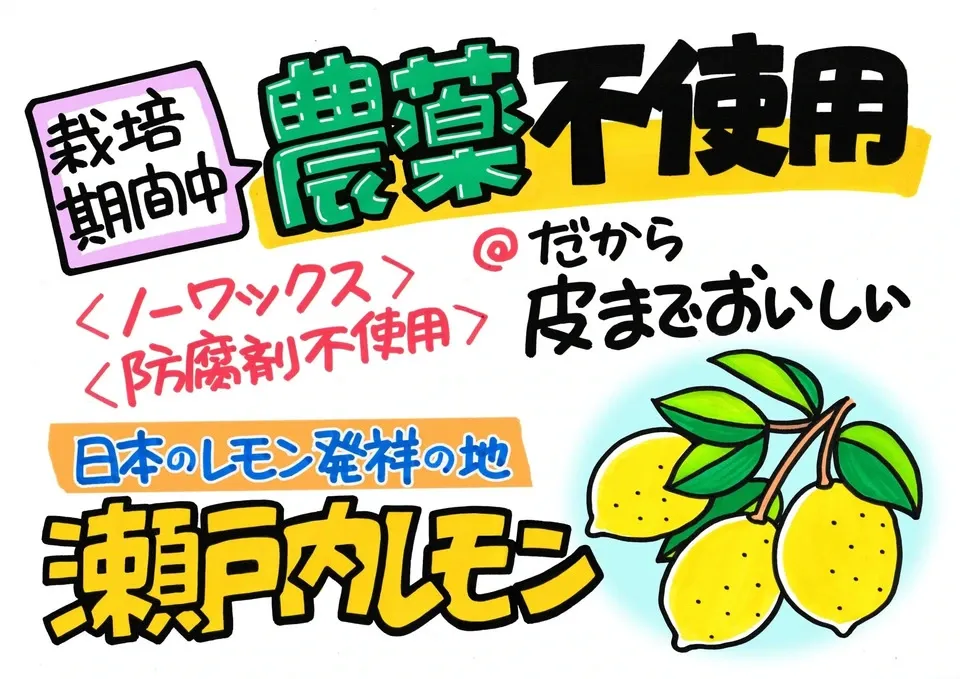 60.国産瀬戸内レモン　農薬不使用　40〜45個 楽天市場】レモン 無 農薬 ノー ワックスの通販