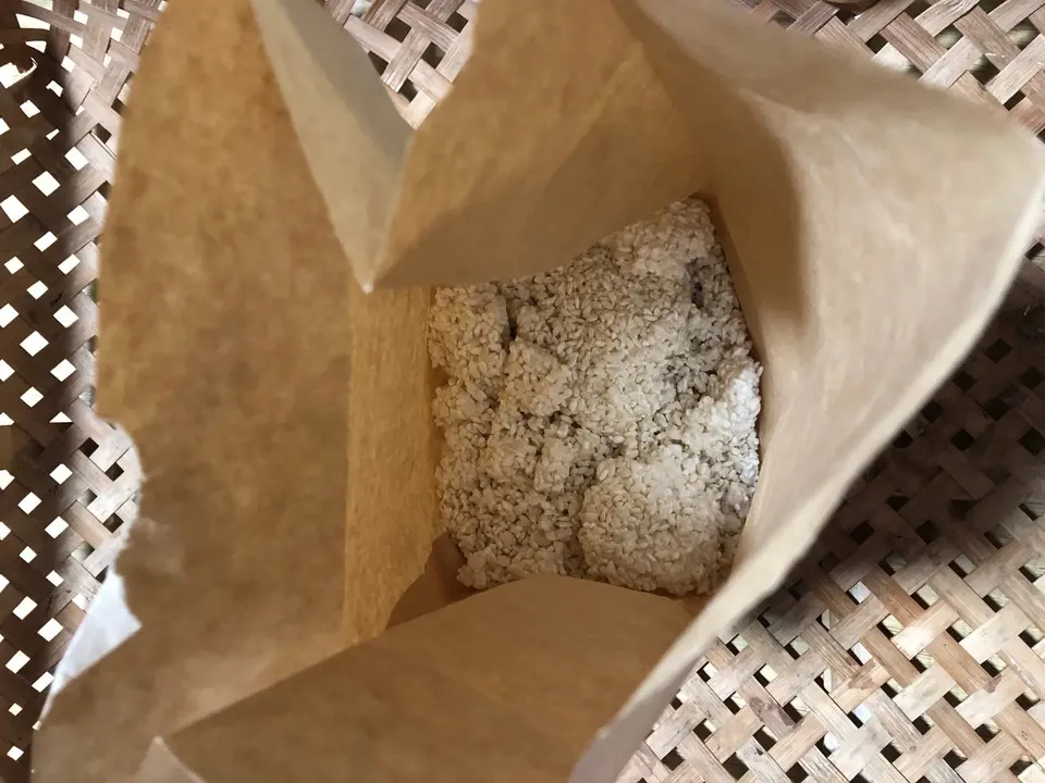 農薬・化学肥料不使用のハザ掛け自家栽培米使用＜生こうじともち米セット＞もち米の甘酒をご自宅で手作り