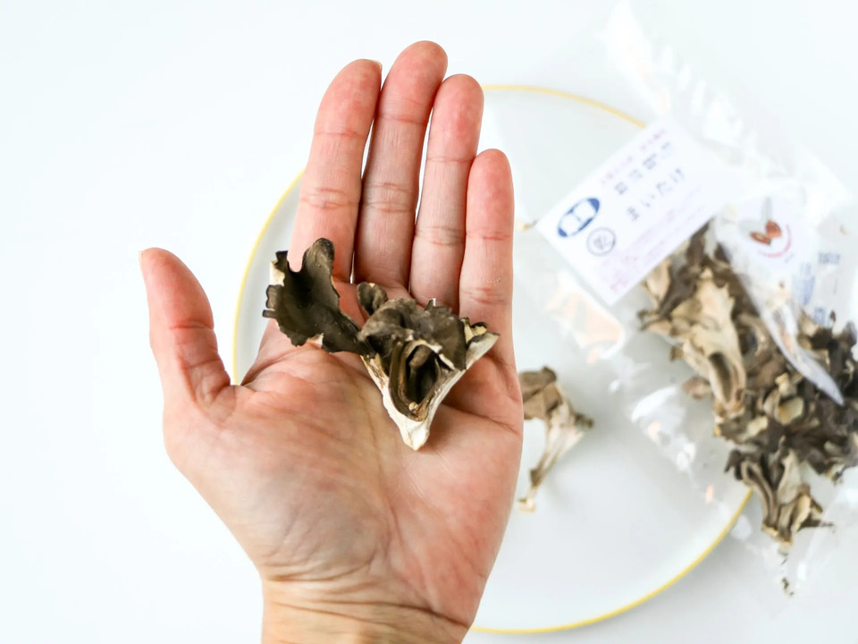 農薬不使用原木栽培【乾燥舞茸】芳醇な香りと濃厚な旨味たっぷり！京都京北産の超希少な幻の舞茸を乾燥してお届け
