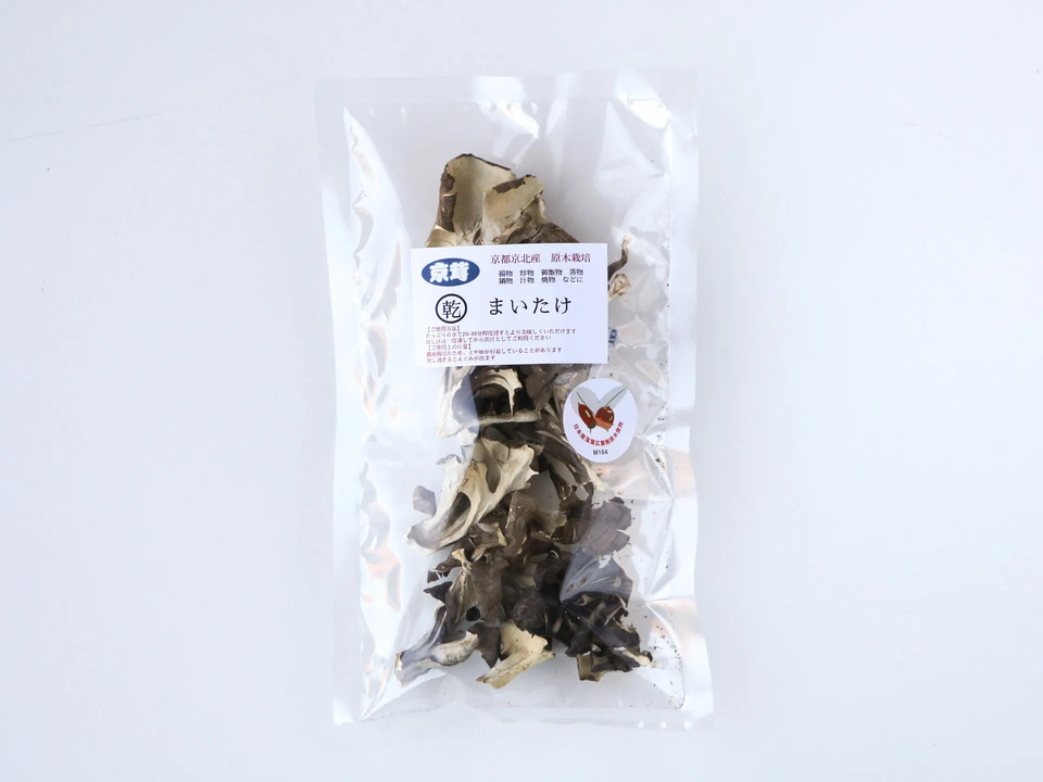 農薬不使用原木栽培【乾燥舞茸】芳醇な香りと濃厚な旨味たっぷり！京都京北産の超希少な幻の舞茸を乾燥してお届け