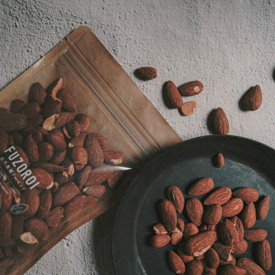 古代原種アーモンド 『 FUZOROI 』 素焼き/無塩 自家焙煎 Antique Almonds