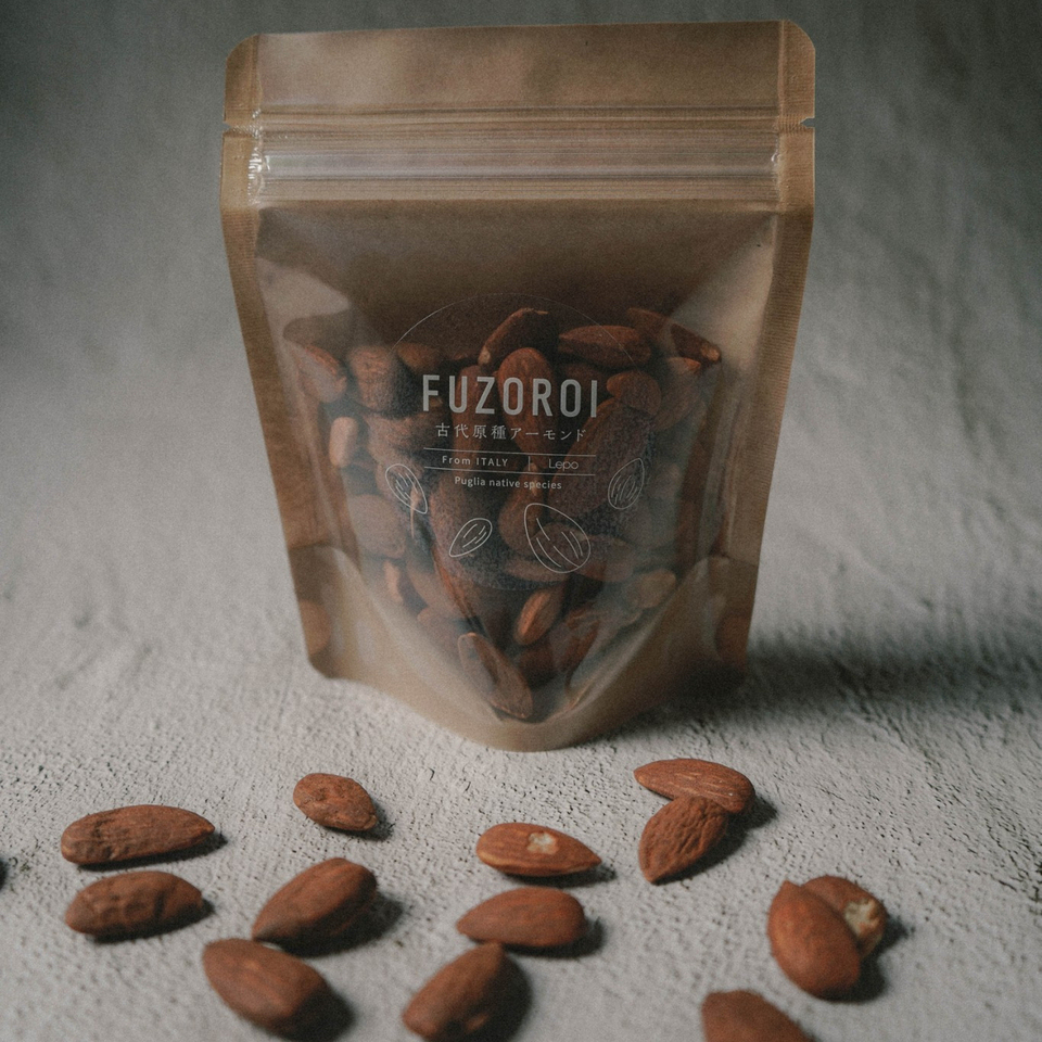 古代原種アーモンド 『 FUZOROI 』 素焼き/無塩 自家焙煎 Antique Almonds