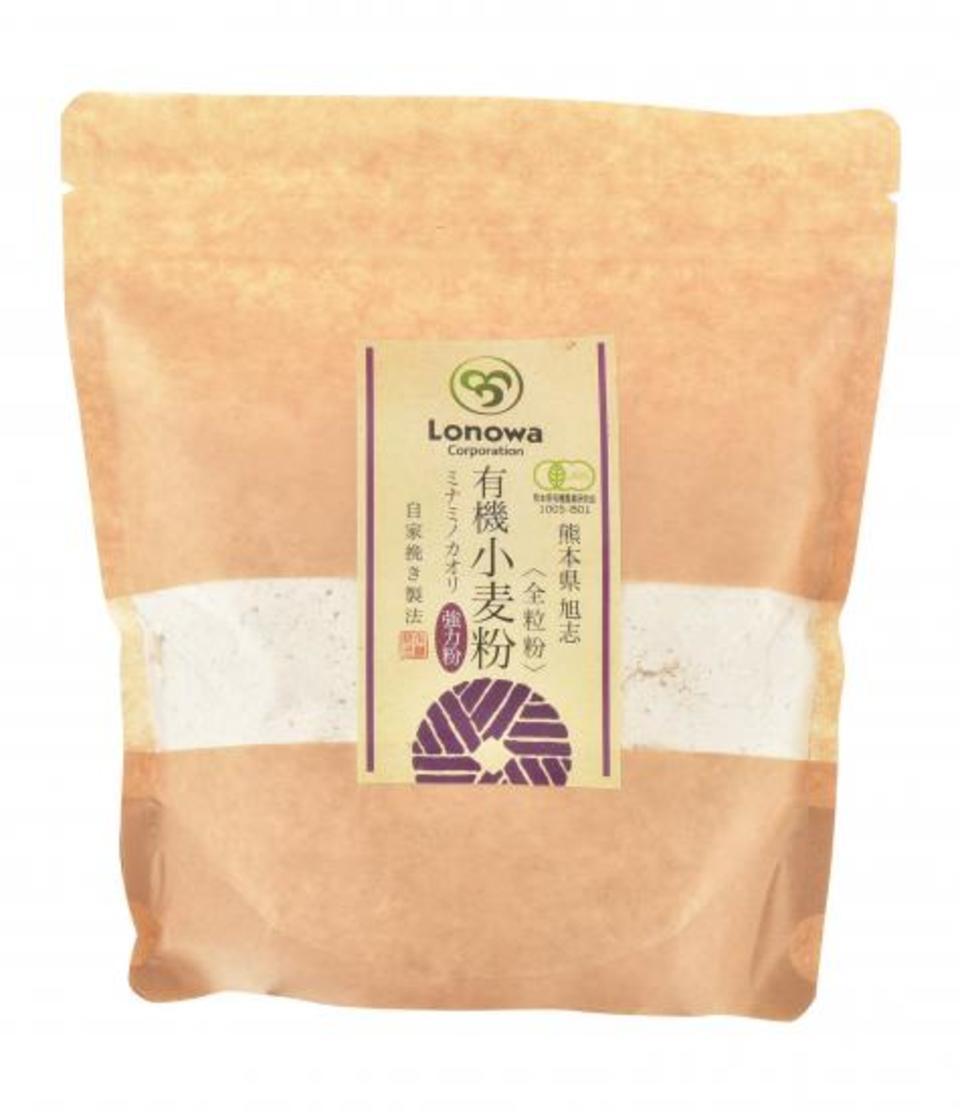熊本県産 無農薬・無化学肥料 有機JAS認定 小麦粉(強力粉