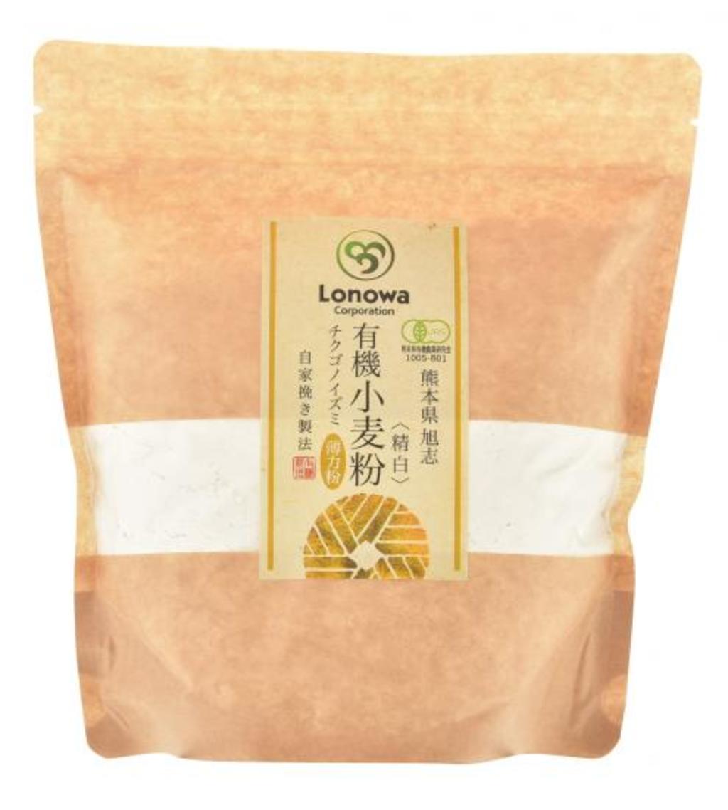 熊本県産 無農薬・無化学肥料 有機JAS認定 小麦粉(薄力粉:チクゴイズミ