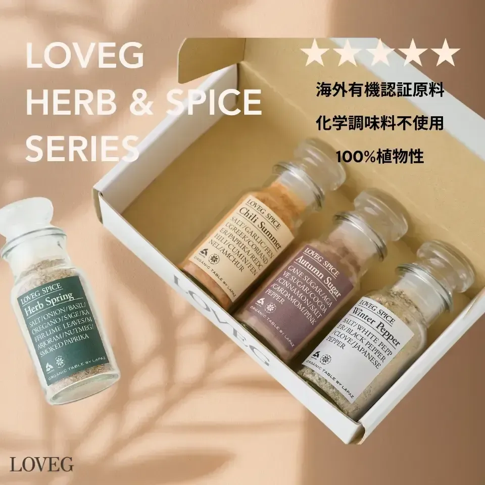 ギフトボックスセット＜HERB&SPICE＞海外有機認証ハーブ使用【熨斗設定