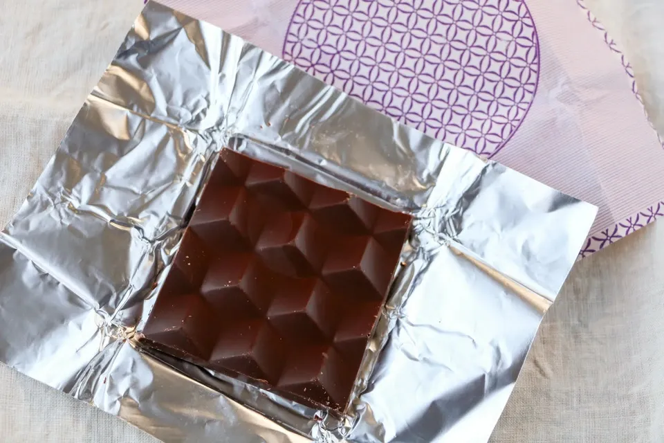 【ハーフサイズ】手作りハイカカオチョコレート/カカオときび砂糖のみ/乳化剤・保存料無添加