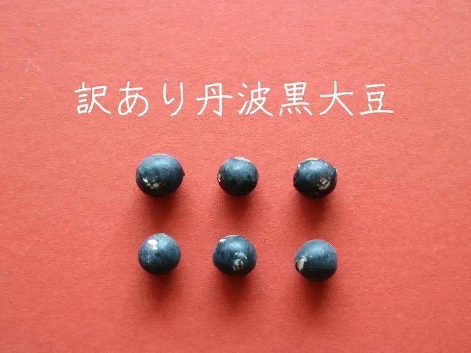 豆【訳あり丹波黒大豆 200g】皮の破れやシワがあっても、味は丹波黒