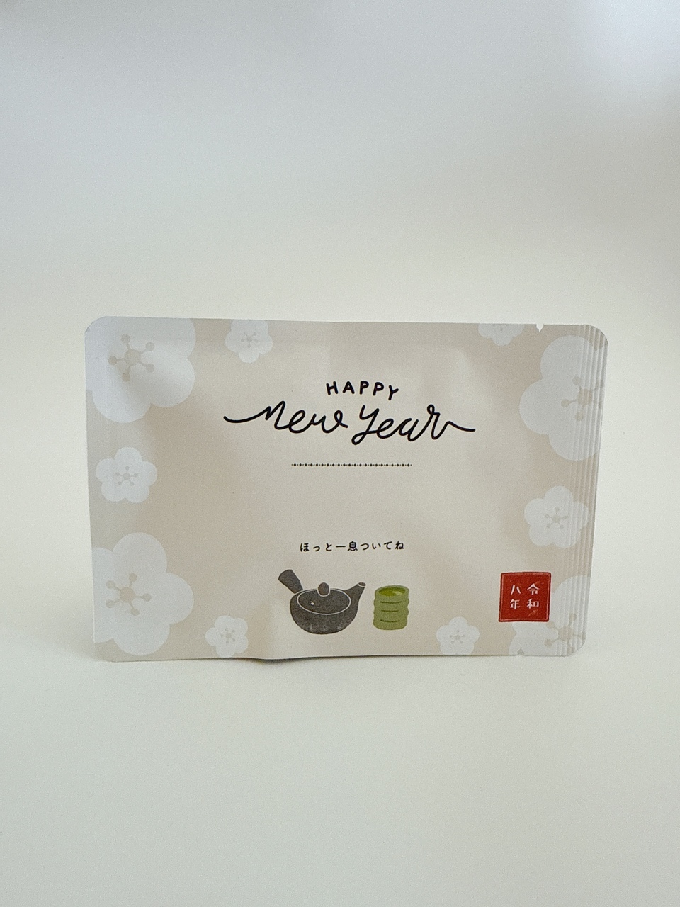 お茶入りてがみ 年賀茶てがみ ティーバッグ2個入り 年賀状に♪