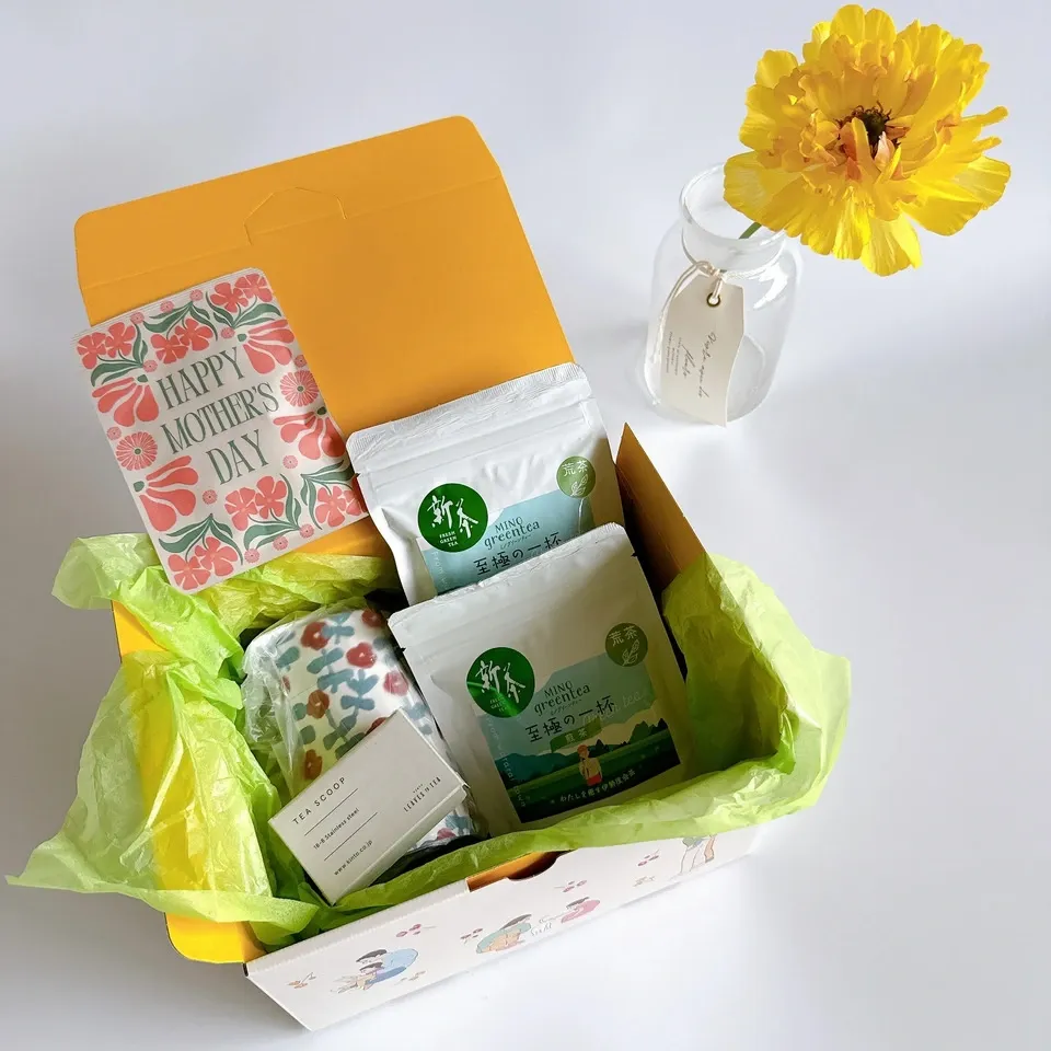 【母の日】新茶ギフト【茶筒セット】 農薬・化学肥料を使わず育てた2026年産の新茶(荒茶)詰め合わせ