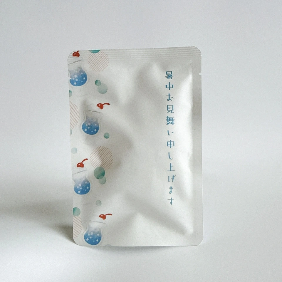 暑中お見舞い お茶入りてがみ 茶てがみ 緑茶ティーバッグ2個入り