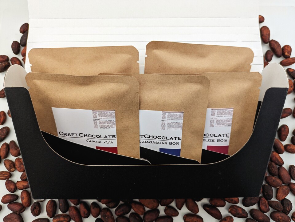 カカオ豆ときび砂糖だけで作る<クラフトチョコレートギフトセット>スティック・スクエア
