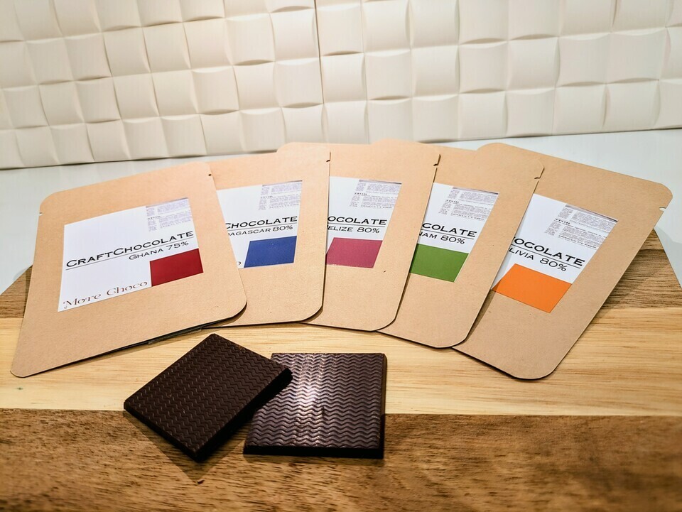 カカオ豆ときび砂糖だけで作る<クラフトチョコレートギフトセット>スティック・スクエア