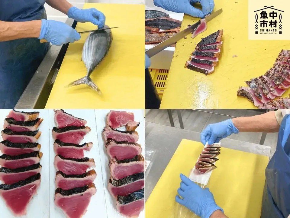 【ギフトにも】単品│市場直送│高知県しまんと│カツオ藁焼きオイル漬け(冷凍)│原材料:カツオ・塩・オリーブオイルのみ│熨斗無料