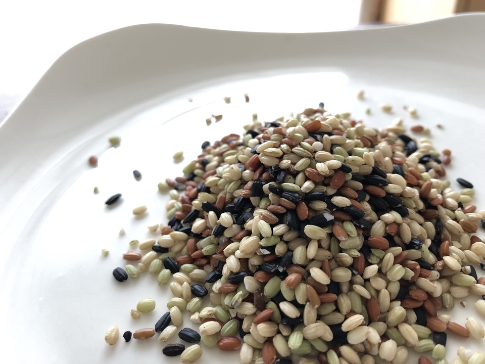 古代米.5色ブレンド5kg❣️天日干し、農薬なし 古代米 五種ブレンド｜BAN INOUE