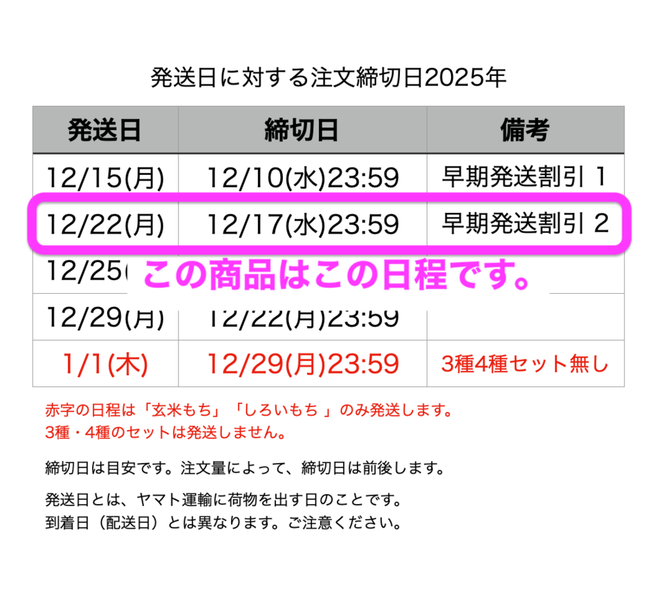 《12/22発送》赤米もちのし餅【天日干し・無農薬・無肥料】