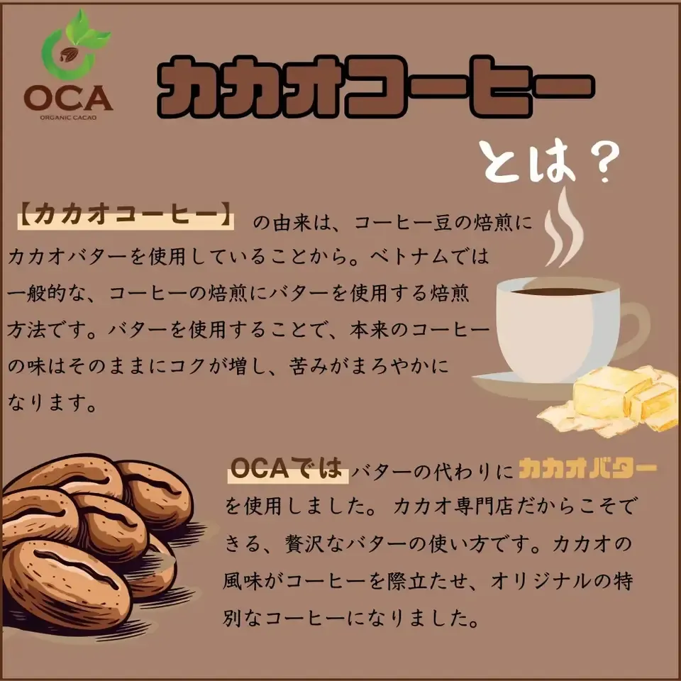 【無農薬】本当に美味しい☆《自然発酵・手焙煎》カカオコーヒー〈粉〉