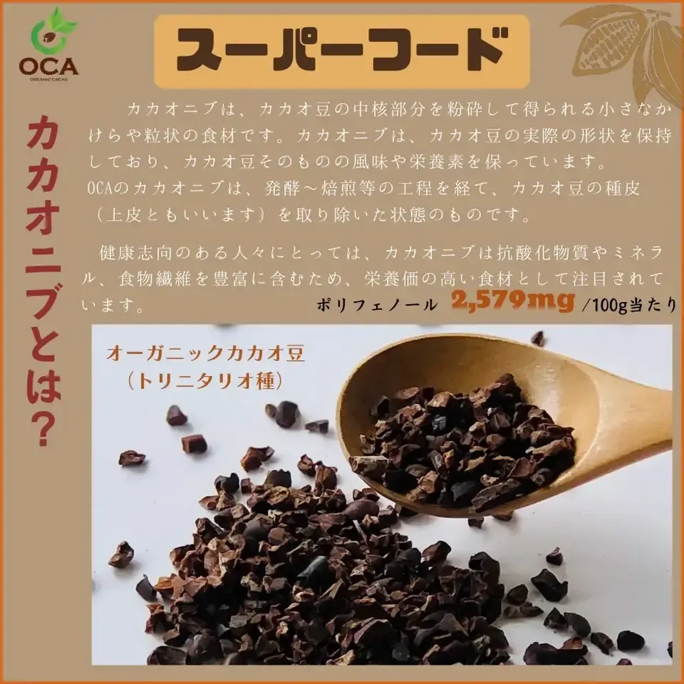 【オーガニック】カカオニブチョコレートボール70g