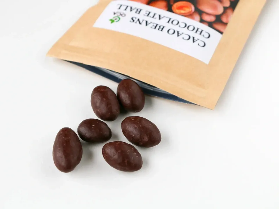 (お得用1kg)ベトナム産有機栽培<皮も丸ごとカカオ豆チョコレートボール>ダーク72%・ホワイト・ビーツ・ガックフルーツ