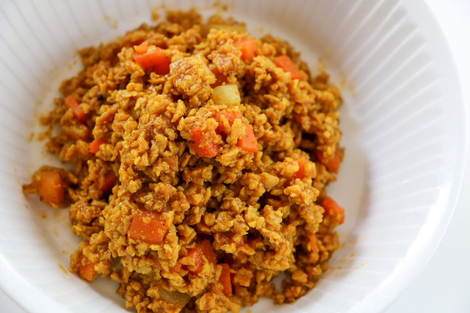 【単品】<大豆ミートのベジキーマカレー>京の八百屋が作る化学調味料無添加惣菜 農薬・化学肥料不使用の野菜使用