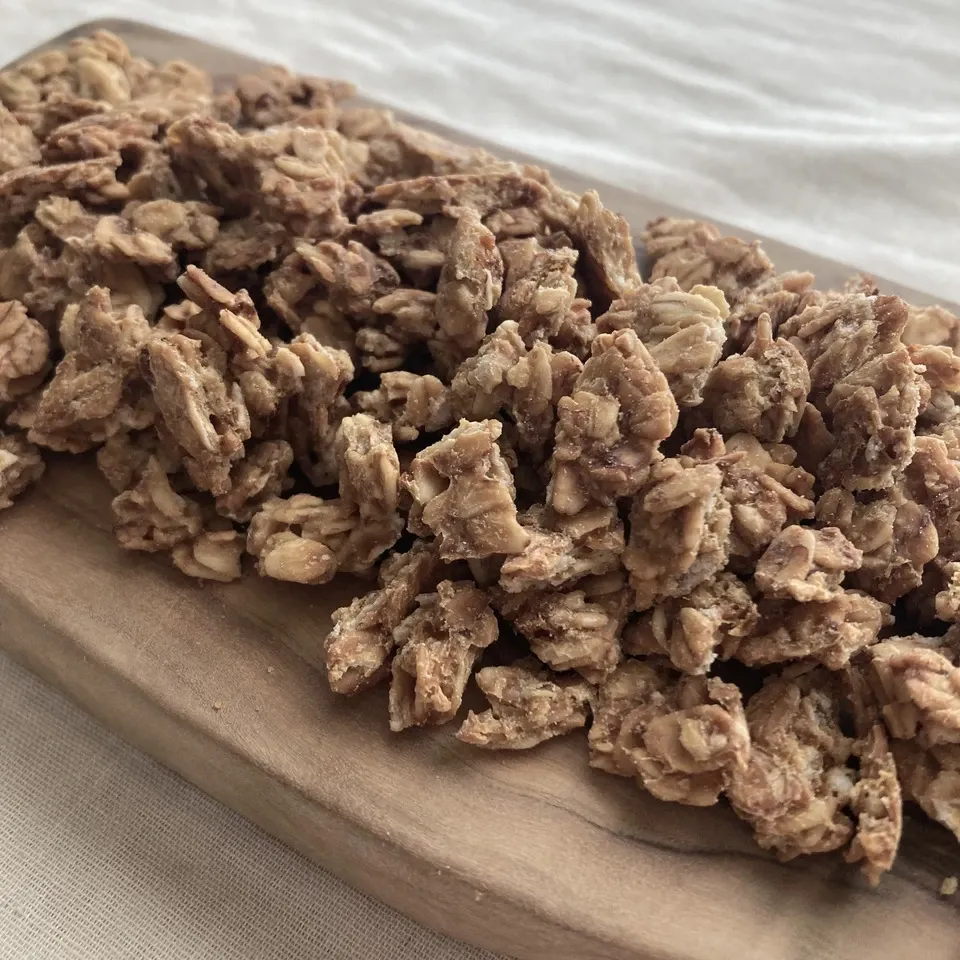 有機オートミールのグラノーラ 100%無農薬・有機食材《甘味料不使用で甘くない》砂糖・小麦・卵・乳製品・大豆・食品添加物不使用