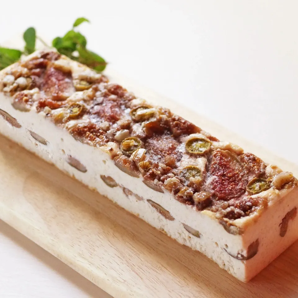 自然をたべる 麹チーズケーキ(たっぷりいちじく)4~6人用(グルテンフリー)