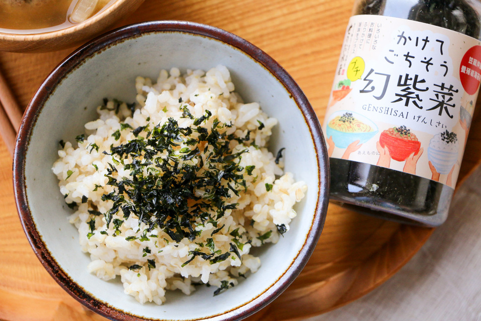 岩のりフレーク<かけてごちそうプチ幻紫菜>養殖岩海苔種の幻紫菜使用