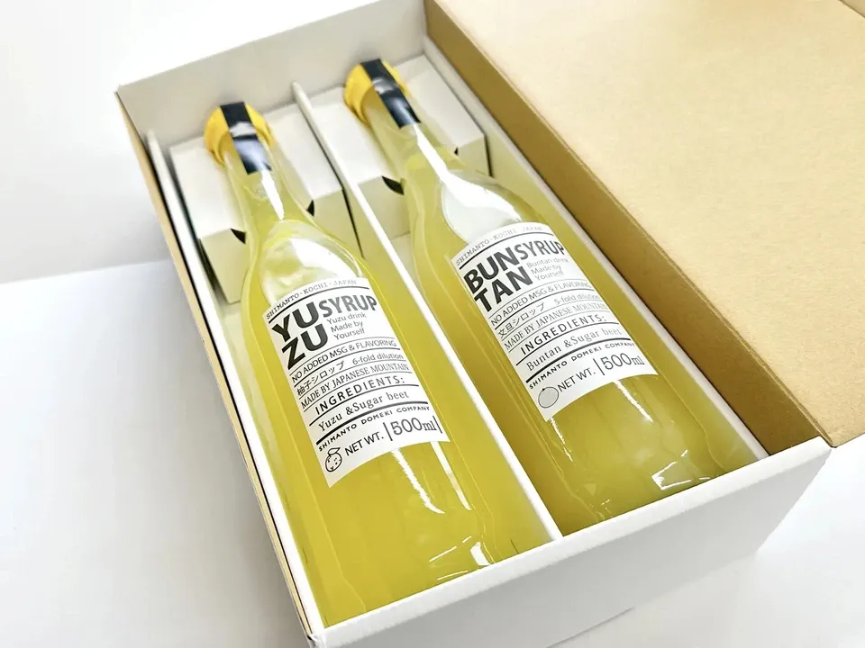 ギフト］無添加、高知のゆず＆ぶんたんジュース 4-6倍希釈 しまんと百