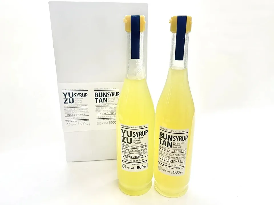 ギフト］無添加、高知のゆず＆ぶんたんジュース 4-6倍希釈 しまんと百