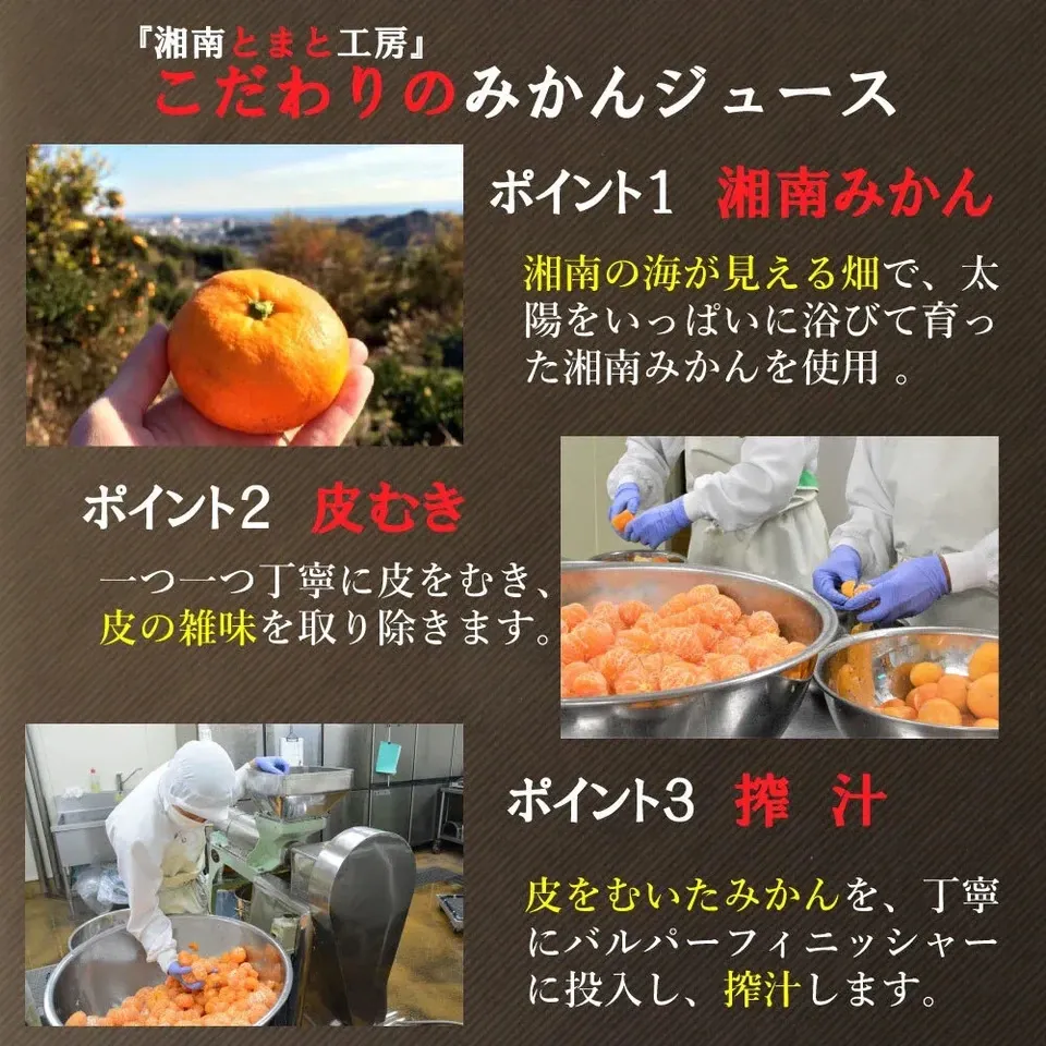 湘南無添加100％＜トマトジュースとみかんジュース＞ギフトセット