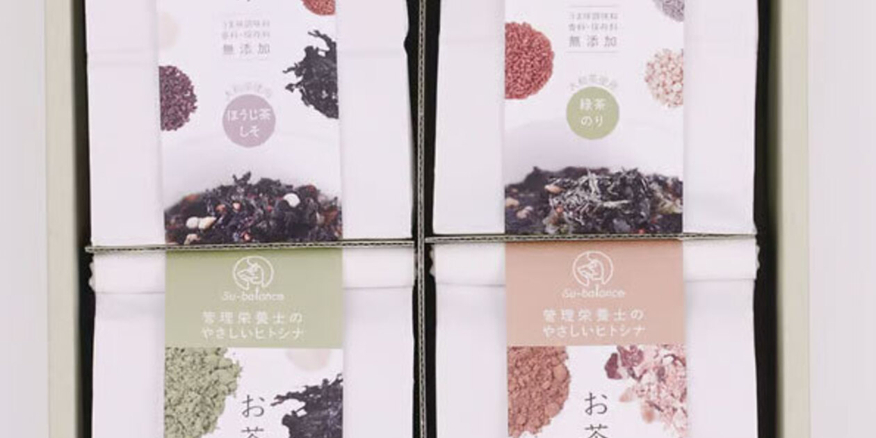 奈良の大和茶入り＜無添加お茶漬けの素＞四合わせ（しあわせ）ギフト