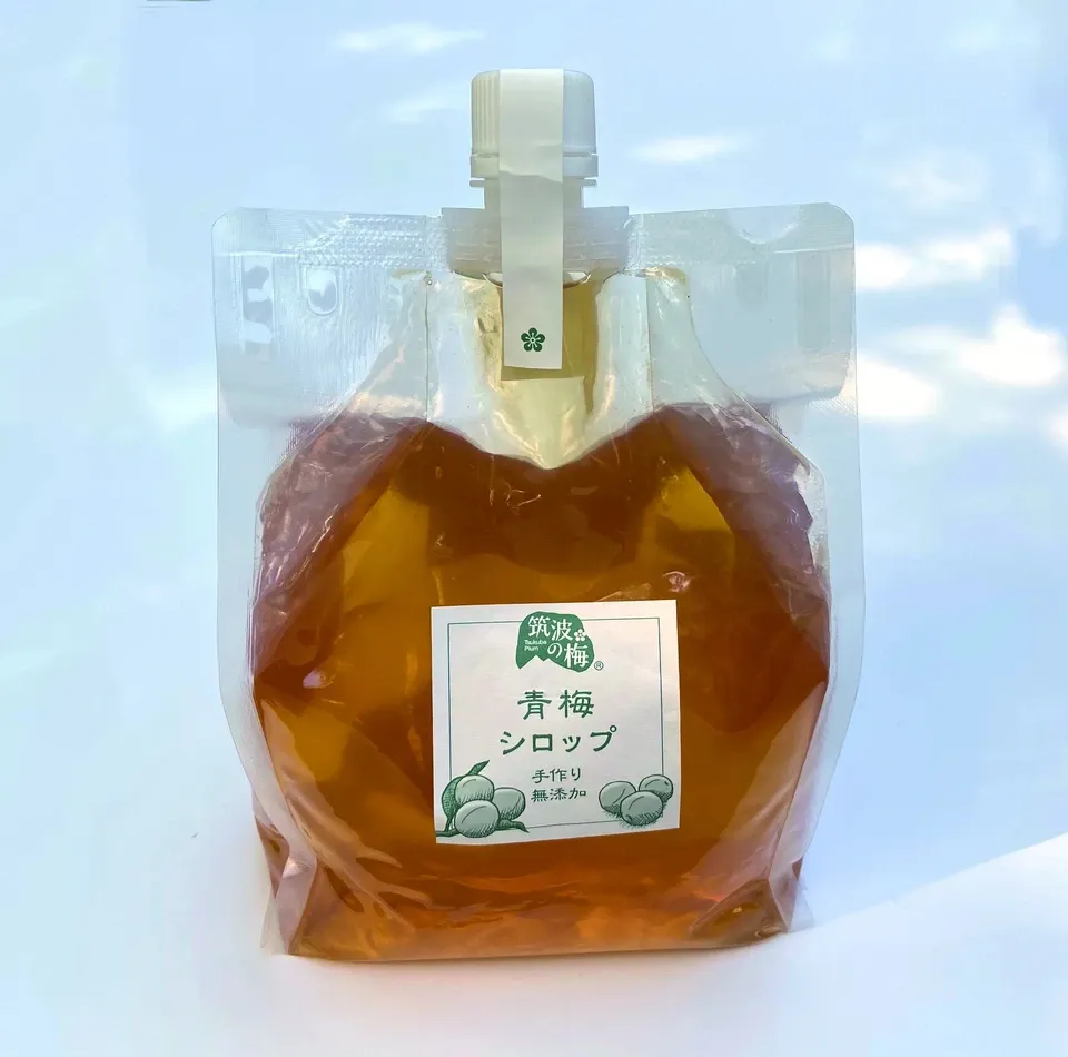 筑波の梅と砂糖だけで無加水手作り＜青梅シロップ＞保存料着色料無添加