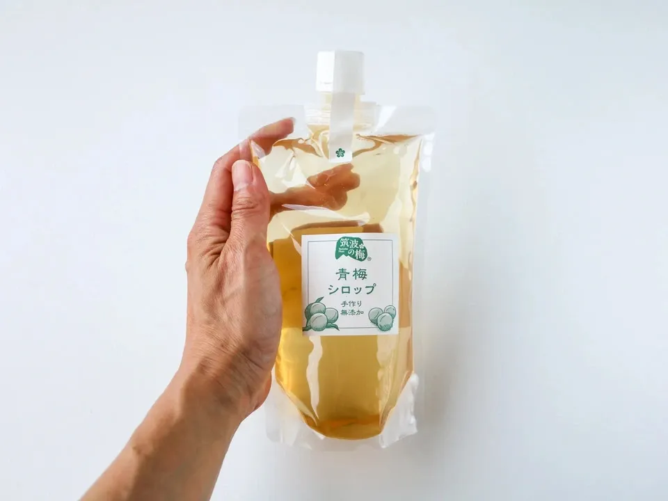 筑波の梅と砂糖だけで無加水手作り＜青梅シロップ＞保存料着色料無添加